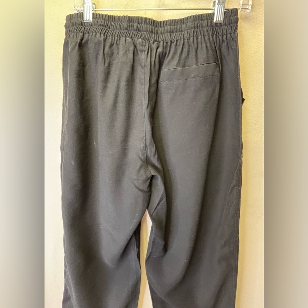 ALYA Black Drawstring Cargo Joggers Pants Size Medium - Picture 4 of 5